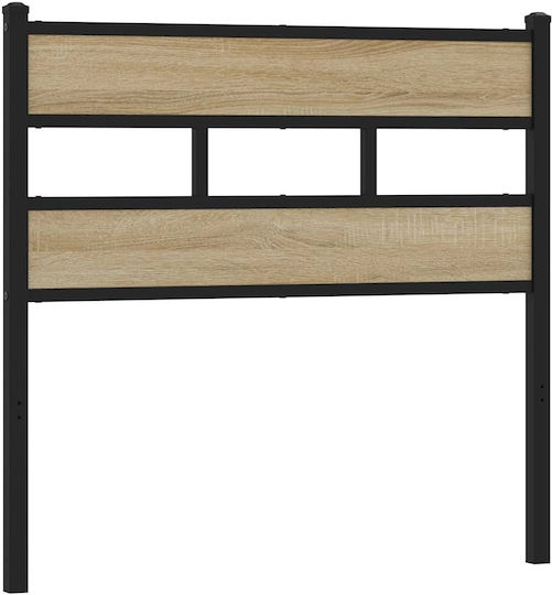 vidaXL Wooden Bed Headboard Beige 112x91.5cm