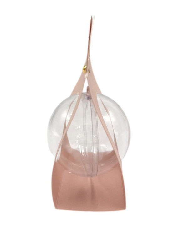 Paper Pink Iridescent Bag Plexiglass Ball 12 Pieces 8.5x4.5x12cm Χσ1ρ Rin-xs1p