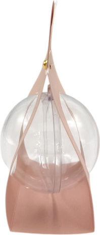 Хартиена Розова Иридисцентна Чанта Plexiglass Топка 12 Бройки 8,5x4,5x12cm Хс1р Rin-xs1p