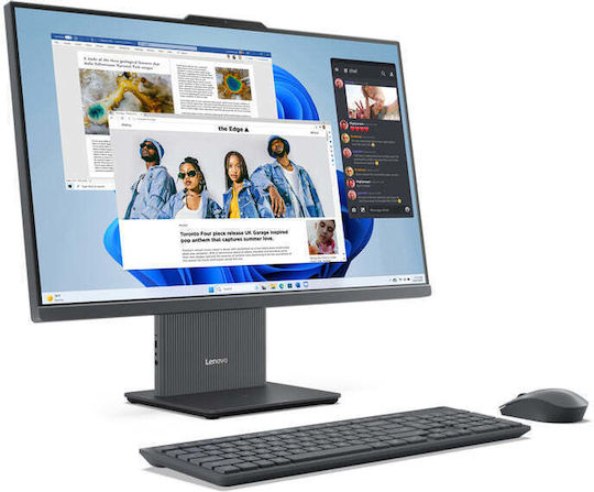 Lenovo Ideacentre Aio 27ARR9 27" (Ryzen 7-7735HS/16GB/1TB SSD/FHD/W11 Home) Луна Сиво