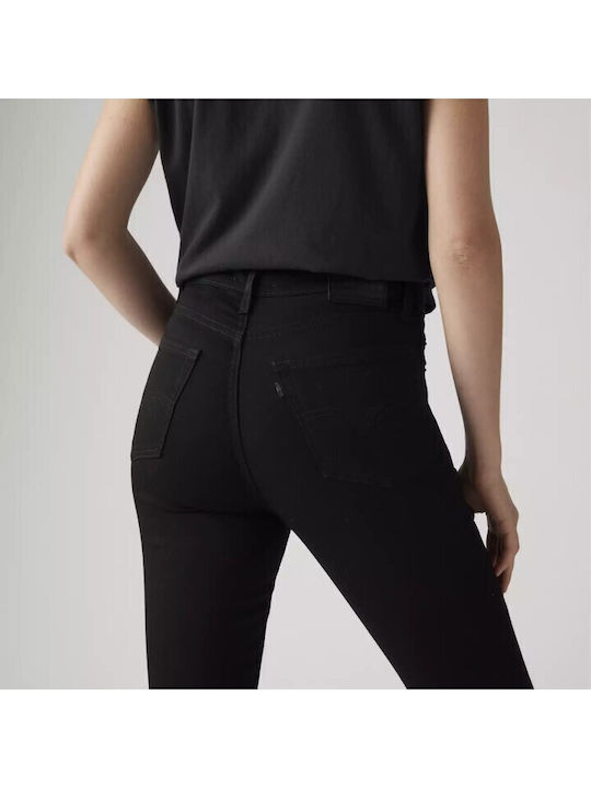 Ψηλόμεσο Γυναικείο Jean Παντελόνι σε Skinny Εφαρμογή Μαύρο