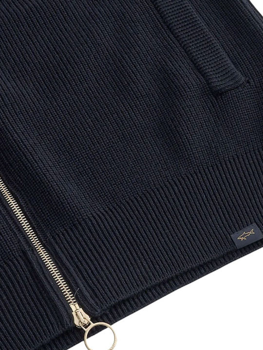 Herren Gestrickte Kapuzenjacke Blau 15311275-50E