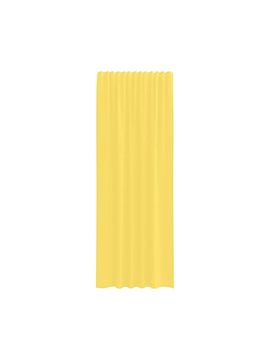 vidaXL Set Window Curtains with Tunnel Yellow 140x260cm