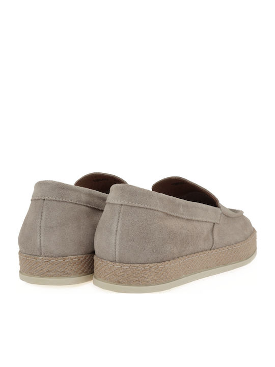 Suede Ανδρικά Loafers σε Μπεζ Χρώμα