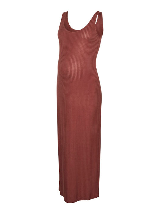 Maternity Dress Long Mahogany 20021471 Tank Mamalicious