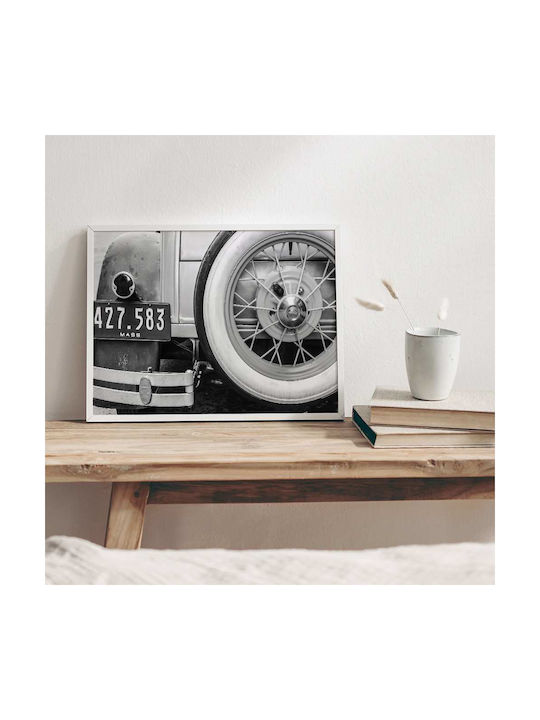 Poster Vintage Car I Pst2570 40cm X 50cm Premium Black Wooden Frame
