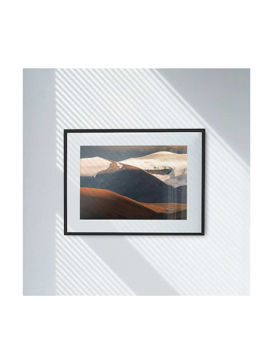 Poster Mountain Pst25134 40cm X 50cm Premium Black Wooden Frame