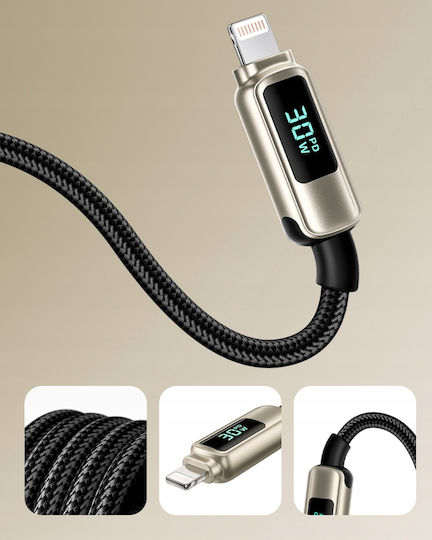 Innostyle USB-C Мъжки към Lightning Кабел 30W Златист 1м DP-CL301TG