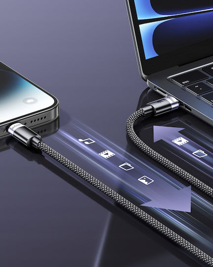 Innostyle USB-C to Lightning Cable Μαύρο 1m PC-CL100BLK