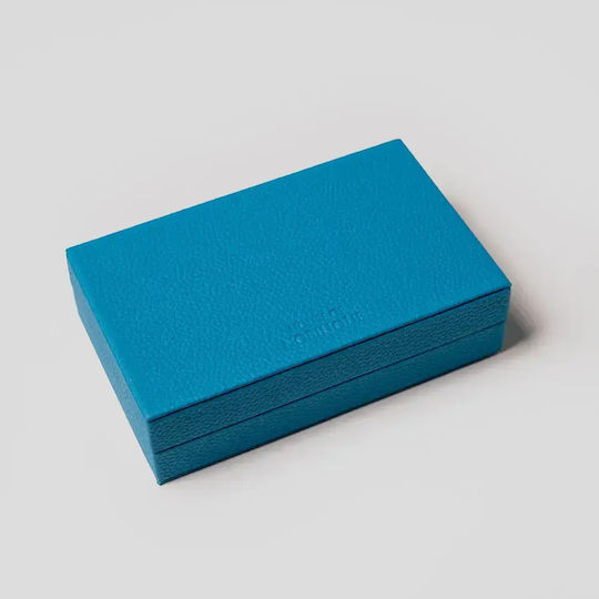 Premium Playing Cards House Nobilique Natural Leather Box Blue