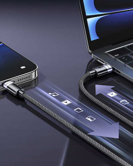 Innostyle USB 2.0 Кабел USB-C Мъжки - USB-C / USB-A 60W Черен 1m PC-CC100BLK