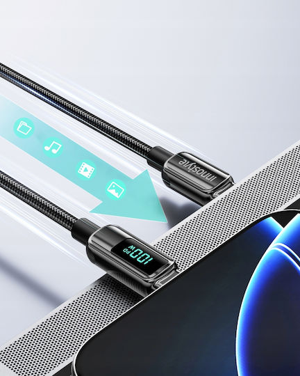 Innostyle USB 2.0 Кабел USB-C Мъжки - USB-C / USB-A 100W Черен 1m DP-CC1001BLK