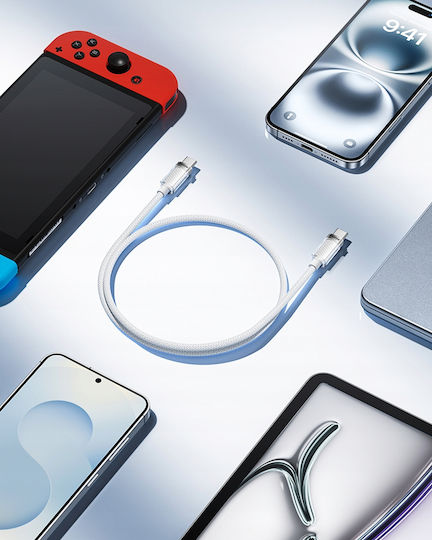 Innostyle USB 2.0 Kabel USB-C männlich - USB-C / USB-A 60W Weiß 2m SCC150WHT