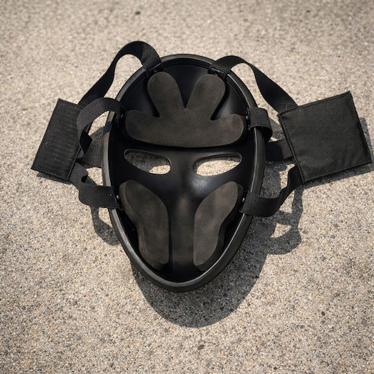 Ballistic Protective Mask Nij Iiia Aramid Kevlar Resistant To 9mm 44 Magnum Adjustable Fixing System Black