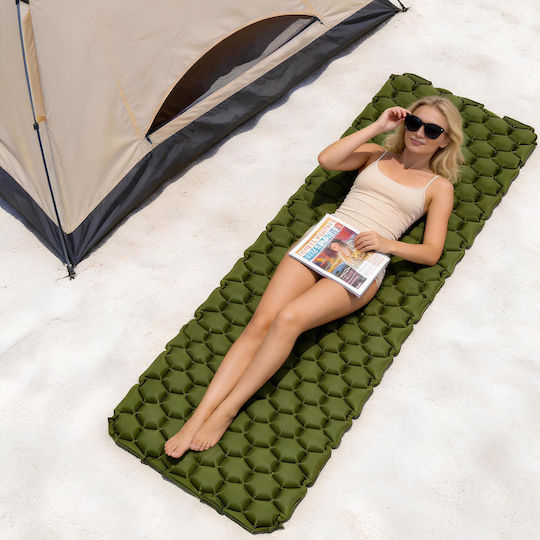 Saltea De Dormit Pentru Camping Monă 180x55cm Grosime 5cm Verde