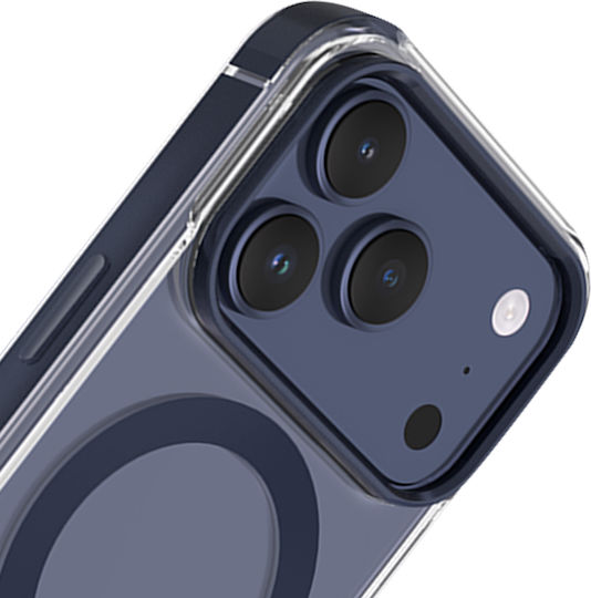 Force Case Husa Iphone 17 Pro Magsafe Cadru Metalic Antisoc 2m Premium Albastru