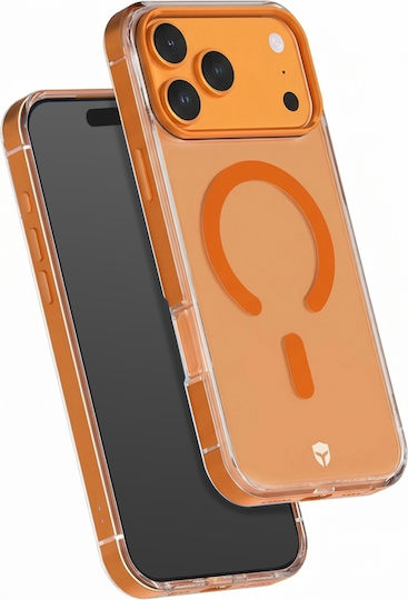 Force Case Husa Iphone 17 Pro Magsafe Cadru Metalic Antisoc 2m Premium Portocalie