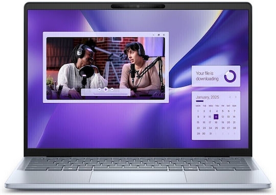 Dell Inspiron 7441 Plus 14" IPS QHD+ Тъчскрийн (Snapdragon-X Plus X1P-64-100/16GB/1TB SSD/Windows 11 Pro) Леденосин (US Клавиатура)