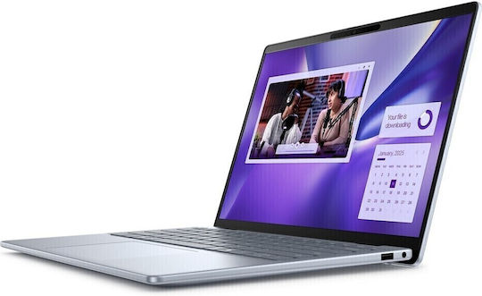 Dell Inspiron 7441 Plus 14" IPS QHD+ Тъчскрийн (Snapdragon-X Plus X1P-64-100/16GB/1TB SSD/Windows 11 Pro) Леденосин (US Клавиатура)