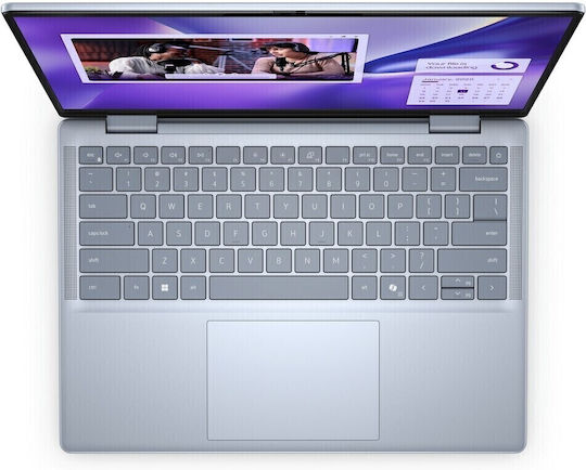 Dell Inspiron 7441 Plus 14" IPS QHD+ Touchscreen (Snapdragon-X Elite X1E-80-100/16GB/1TB SSD/W11 Home) Ice Blue (International English Keyboard)