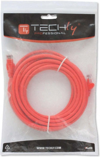 Techly U/UTP Cat.6 (Gigabit) Καλώδιο Δικτύου Ethernet 10m Κόκκινο