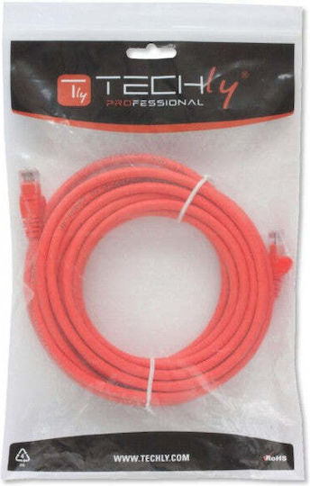Techly U/UTP Cat.6 (Gigabit) Καλώδιο Δικτύου Ethernet 3m Κόκκινο