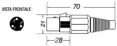 Gbc 30.5451.00 3p Female Xlr Microphone Plug