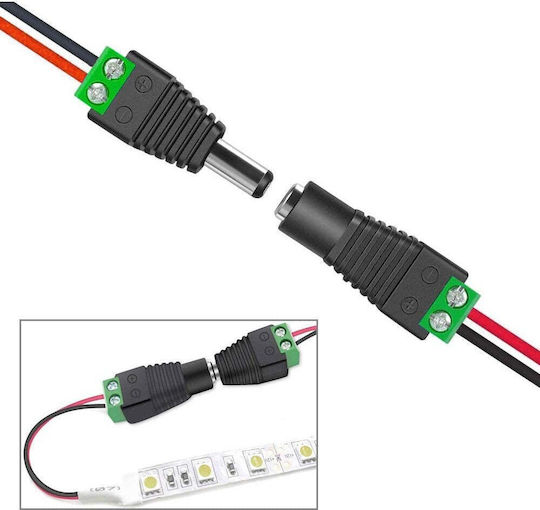 Gbc 67.3750.69/s Dc Power Adapter 5.5x2.1mm Αρσενικό Terminal