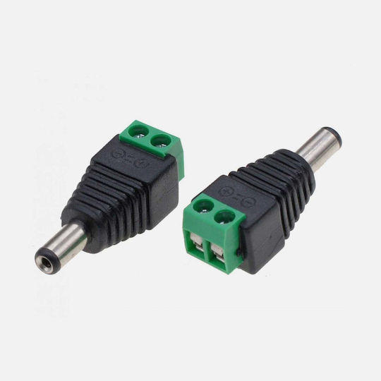 Gbc 67.3750.69/s Dc Power Adapter 5.5x2.1mm Αρσενικό Terminal