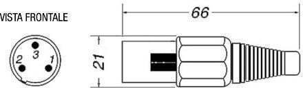 Gbc 30.5463.00 3p XLR Mikrofonstecker männlich