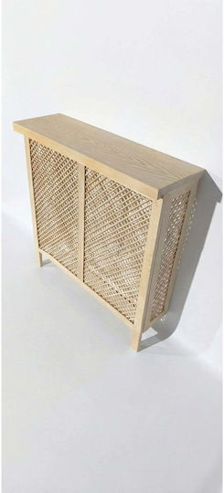 SteweHome Radiator Cover From Solid Wood Beige 76x18x79cm