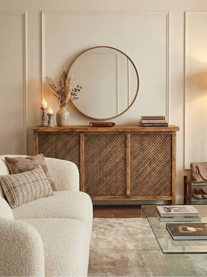 SteweHome Κάλυμμα Καλοριφέρ από Μασίφ ξύλο Καφέ 150x20x80εκ.
