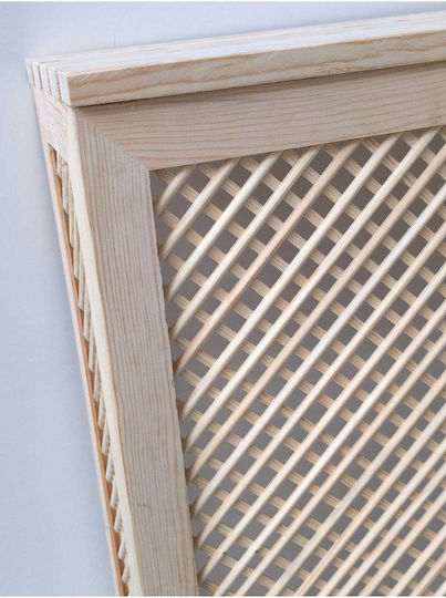SteweHome Heizkörperabdeckung aus Massives Holz Beige 96x25x77cm