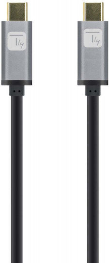 Techly Icoc USB 3.2 Cable USB-C Male - USB-C 100W PD Black 1m MUSB322-CM-010