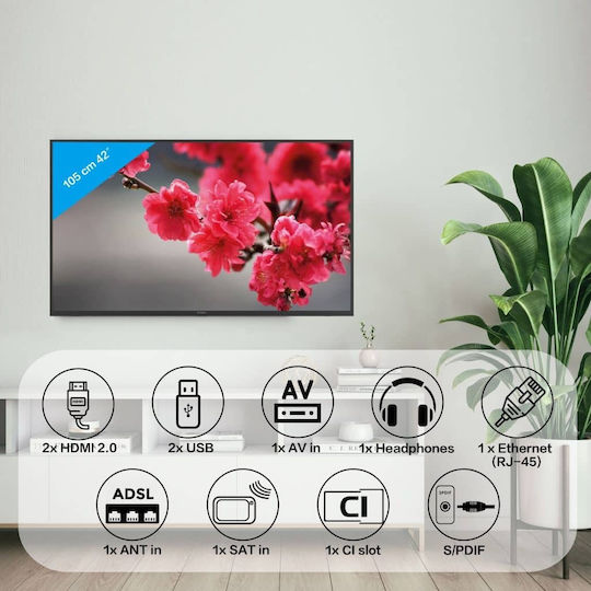 Strong Smart Τηλεόραση 42" Full HD LED 42FC5433U (2021)