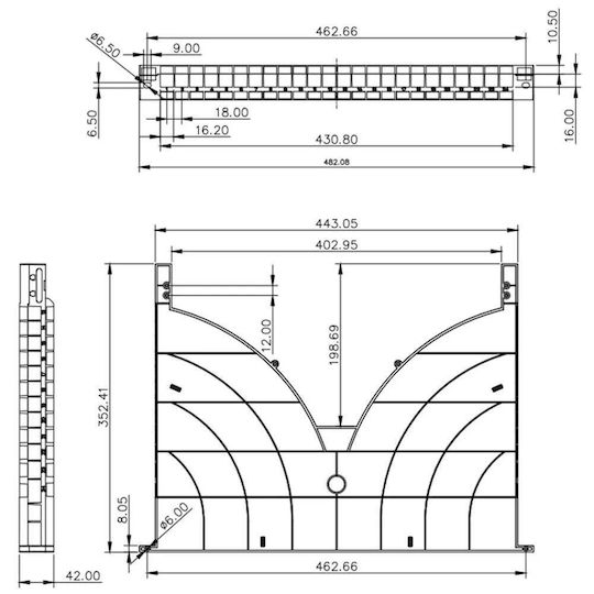 Techly Ράφι TRAY-ORG800 1τμχ