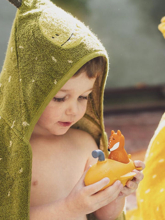 Trixie Baby Bath Towel-Bathrobe Hooded Mr Dino 70x130cm