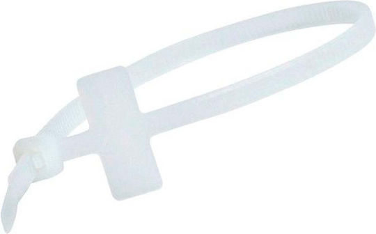Techly Δεματικά Καλωδίων Πλαστικά x100mm σε Λευκό χρώμα (100τμχ) (216374)