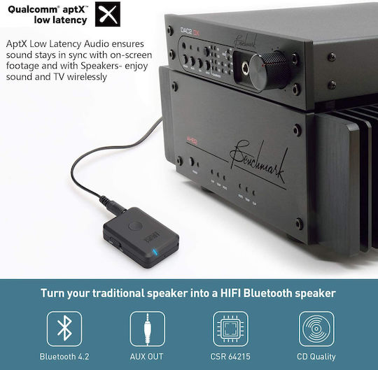August International MR230 Bluetooth 4.2 Receiver / Transmitter με θύρα εξόδου 3.5mm Jack