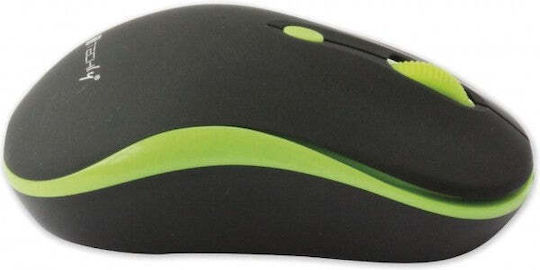 Techly IM 1600-WT-BGW Wireless Mouse Black/Green