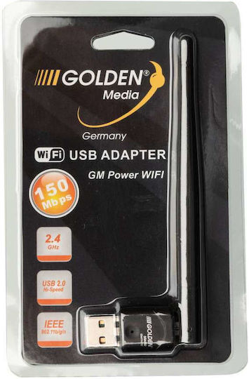Golden Media OT215111 Αντάπτορας Δικτύου USB με Ασύρματη Σύνδεση Wi-Fi 150Mbps