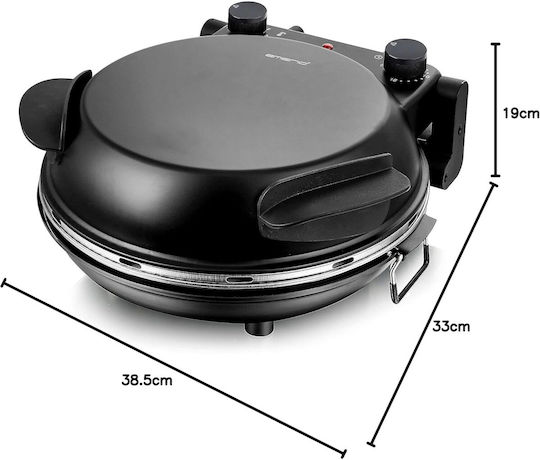 Emerio Pizza Maker 1200W Black