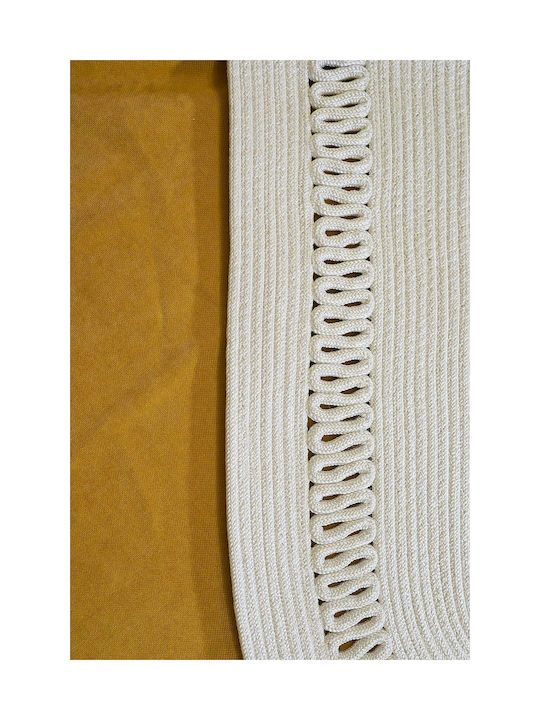SteweHome Wicker White Placemats 100x35cm