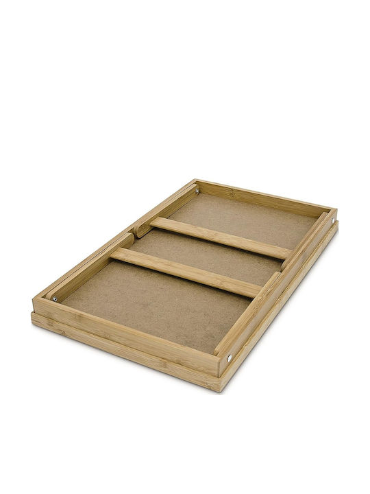 Bakaji Tavă de Pat din Bambus 50x30x22cm