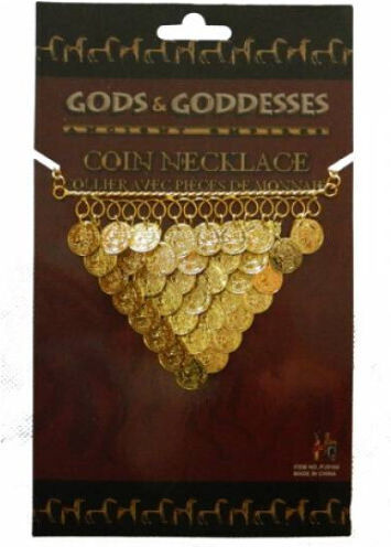 Karneval Halskette Gold aus Metall 1Stück
