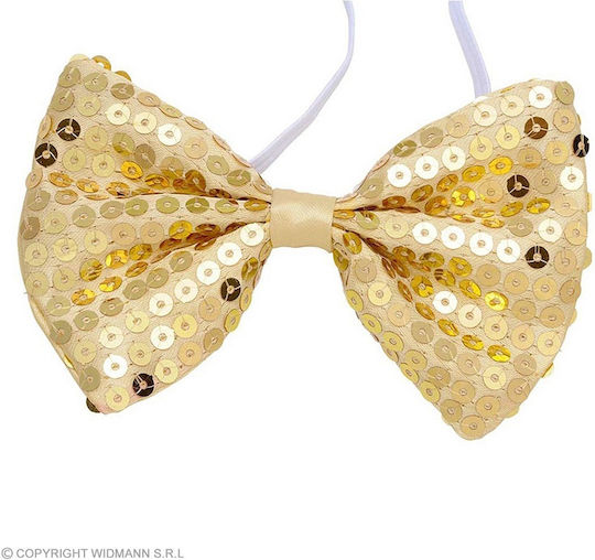 Karneval Fliege Gold mit Pailletten 1Stück
