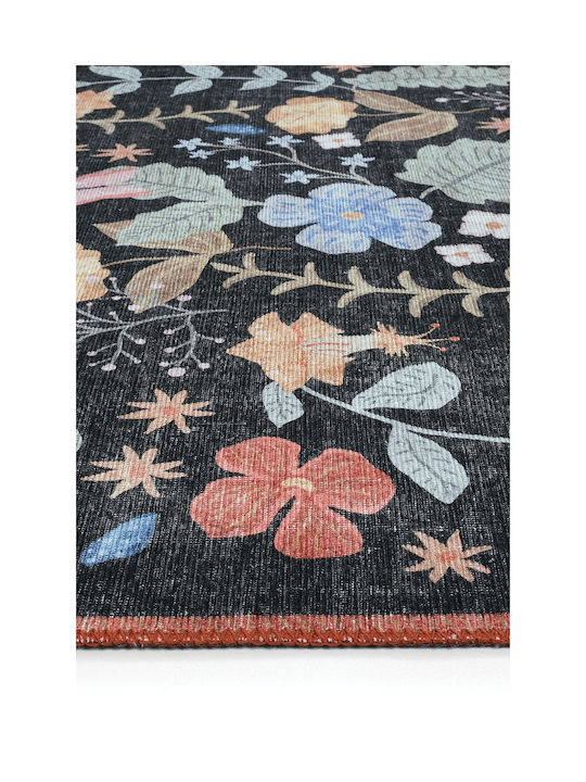SteweHome Παιδικό Χαλί Μαύρο 75x150cm Πάχους 60mm