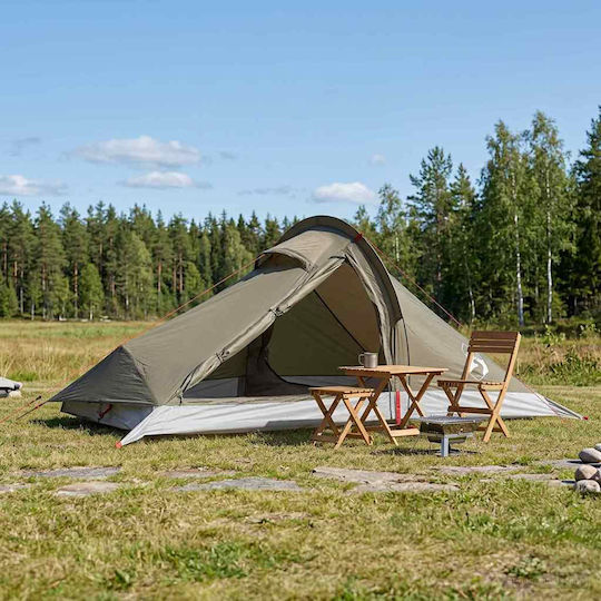 vidaXL Camping Tent Brown with Double Cloth 4 Seasons for 4 People 260x254x125cm