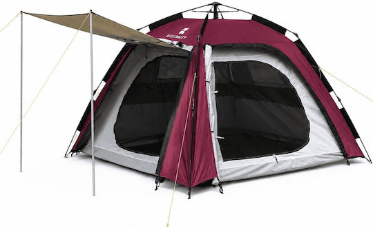 Keumer Αυτόματη Σκηνή Camping Κόκκινη για 3 Άτομα