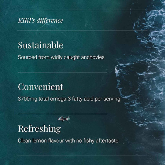 Kiki Health Omega 3 Fish Oil EPA/2200 DHA/1100 Ιχθυέλαιο 125ml
